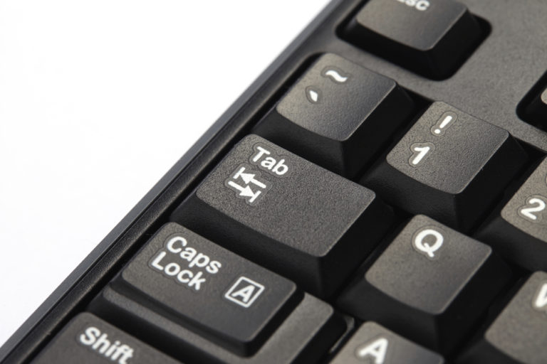 Tab button on keyboard California Virtual Campus